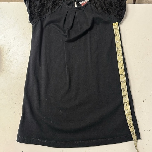 Hanna Andersson Tulle Rosette Sleeve Jersey Knit Dress 110 5 - Picture 6 of 6